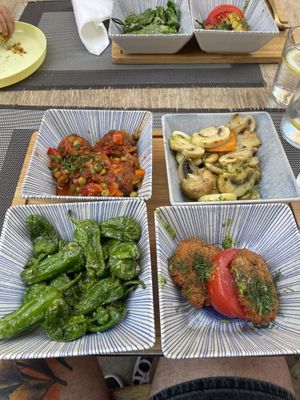 vegan tapas  at Cristal in Mallorca