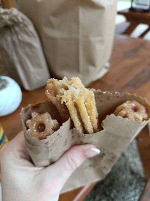 Filled with vegan cream and peanut butter. at La Churretica in Tamarindo