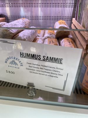 Hummus Sammie  at Wonderstate Coffee - Bayfield in Bayfield