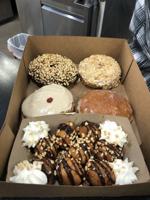 Donuts and donut holes   at Rock N Roll Donut Bar in Monterey