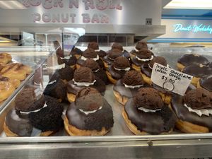 Triple chocolate cookie dough  at Rock N Roll Donut Bar in Monterey