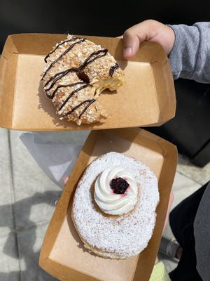Blackberry and samosa   at Rock N Roll Donut Bar in Monterey