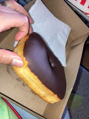 the chocolate square was L I T  at Rock N Roll Donut Bar in Monterey