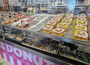 Coconut banana, brownie crumble at Rock N Roll Donut Bar in Monterey