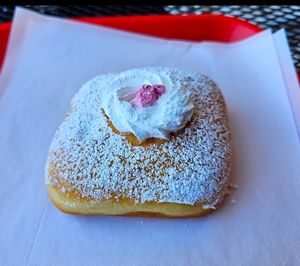 Blackberry cream cheese at Rock N Roll Donut Bar in Monterey