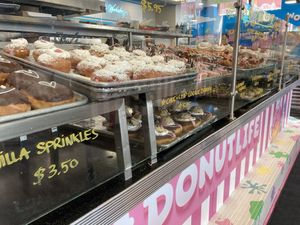 The selection   at Rock N Roll Donut Bar in Monterey