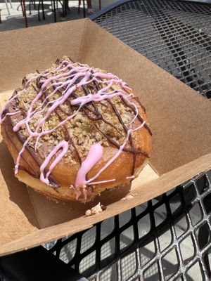 Mocha doughnut   at Rock N Roll Donut Bar in Monterey