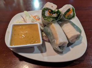 Fresh Rolls with tofu at Wild Tiger Thai in Vancouver