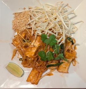 Pad Thai (no egg or fish sauce) at Wild Tiger Thai in Vancouver