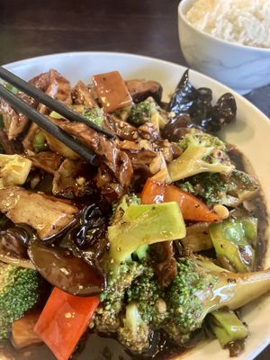 Blank pepper veg duck  at Jungle in Hobart