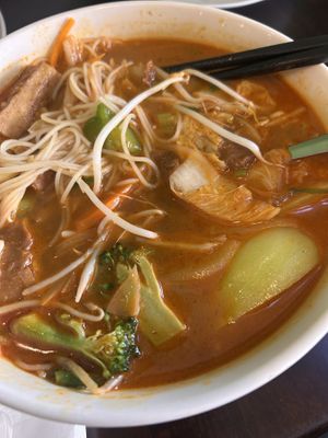 Vegan laksa  at Jungle in Hobart