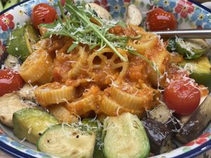 Ratatouille rotelle pasta  at Plantude 플랜튜드 in Seoul