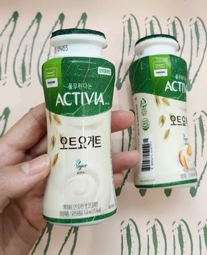 vegan yogurt drink (dessert) at Plantude 플랜튜드 in Seoul