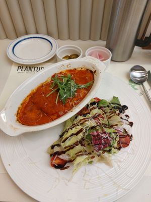 Tofu lasagna at Plantude 플랜튜드 in Seoul
