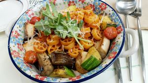 Ratatouille Rotelle Pasta at Plantude 플랜튜드 in Seoul