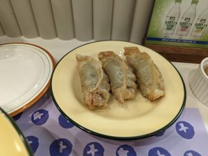 Dumplings that come with the somen at Plantude 플랜튜드 in Seoul