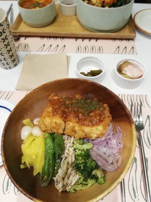 Tofu cutlet at Plantude 플랜튜드 in Seoul