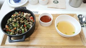 Healthy Up Eggplant Bowl at Plantude 플랜튜드 in Seoul