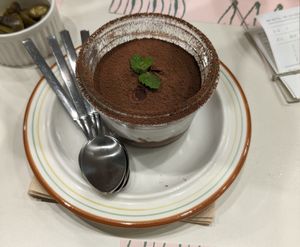 Tofu based tiramisu at Plantude 플랜튜드 in Seoul