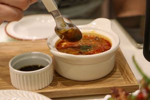 part of set menu for 2 - soup at Plantude 플랜튜드 in Seoul