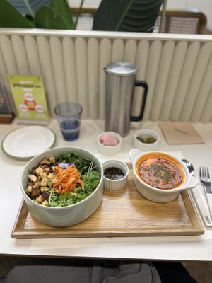 It’s a different take on the bibimbap. Some may say it’s a little too fresh but I loved it!  at Plantude 플랜튜드 in Seoul