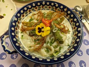 Truffle Sea Trumpet Cream Tteokbokki at Plantude 플랜튜드 in Seoul