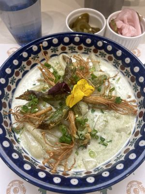 Creamy sea trumpet tteokbokki  at Plantude 플랜튜드 in Seoul