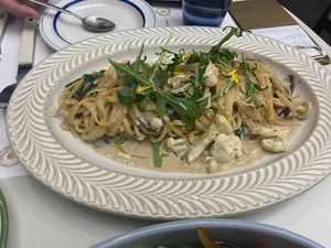 Creamy truffle pastae  at Plantude 플랜튜드 in Seoul