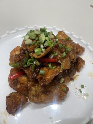 Yum tofu & mushrooms  at Plantude 플랜튜드 in Seoul