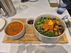 Delicious! The soup was very tasty and spicy at Plantude 플랜튜드 in Seoul