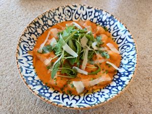 Vegetarian dish of the day at El Perrito in Mallorca