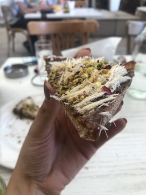 Vegan hawaleh and dibs   at Shams El Balad in Amman