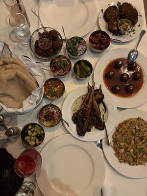 The full table  at Shams El Balad in Amman