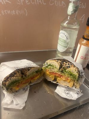 “The vegan"  at The Bagel Hole in Valletta