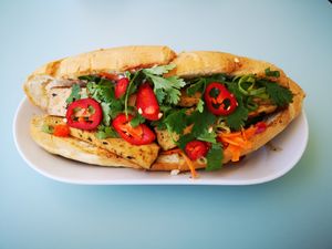 Momo Tofu Baguette at Baguette Me Not in Karrinyup