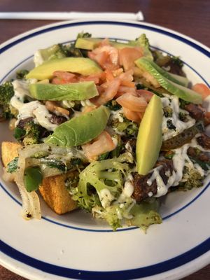 vegan-licious breakfast + avocado   at B-UNOS in Mt Holly