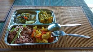 Daily set at Lamai Veggie in Koh Samui