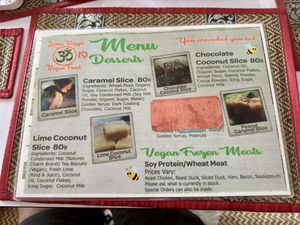Menu page 2 of 2  at Lamai Veggie in Koh Samui