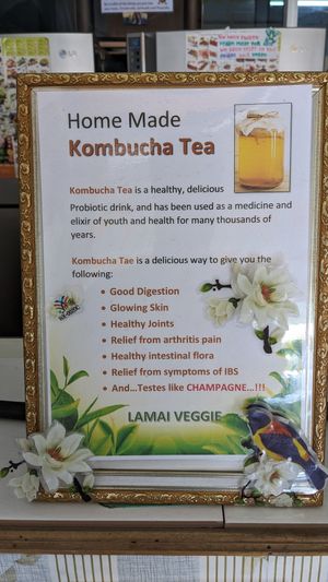 Poster at Lamai Veggie in Koh Samui