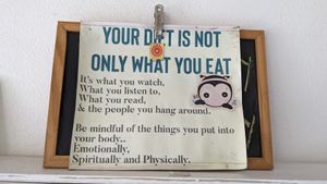 Poster at Lamai Veggie in Koh Samui