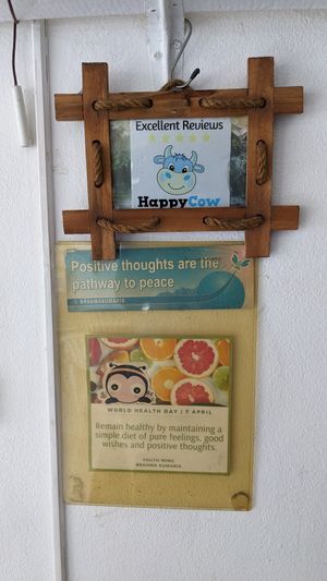 Poster at Lamai Veggie in Koh Samui