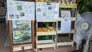 Cafe seating at Lamai Veggie in Koh Samui