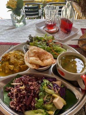 Daily changing menue at Lamai Veggie in Koh Samui