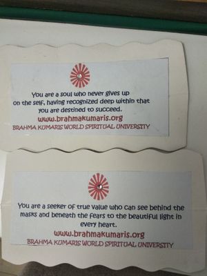 The cards we randomly selected. at Lamai Veggie in Koh Samui