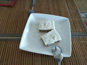 Coconut lime slice. at Lamai Veggie in Koh Samui