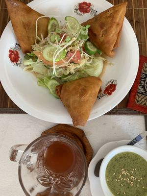Samosas at Lamai Veggie in Koh Samui