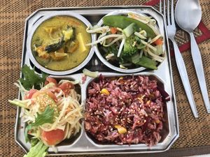 Set menu at Lamai Veggie in Koh Samui