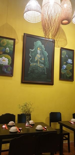 Nice interior painting. at Shanti Veggie in Ho Chi Minh City