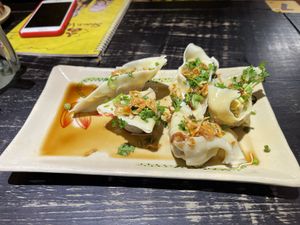 Hong Kong dumplings   at Shanti Veggie in Ho Chi Minh City