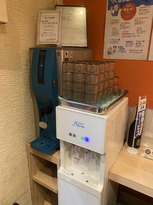 Free water  at Marutan Ramenまるたん - Nanokawa in Fukuoka